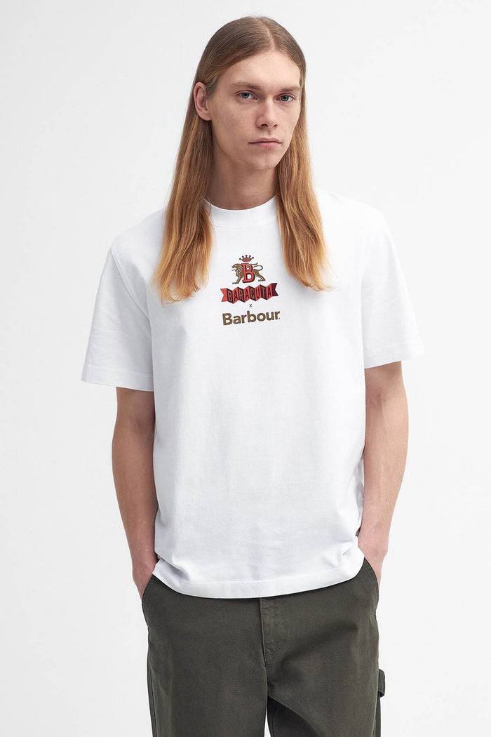 Baracuta Barbour X Baracuta Archive T-Shirt White