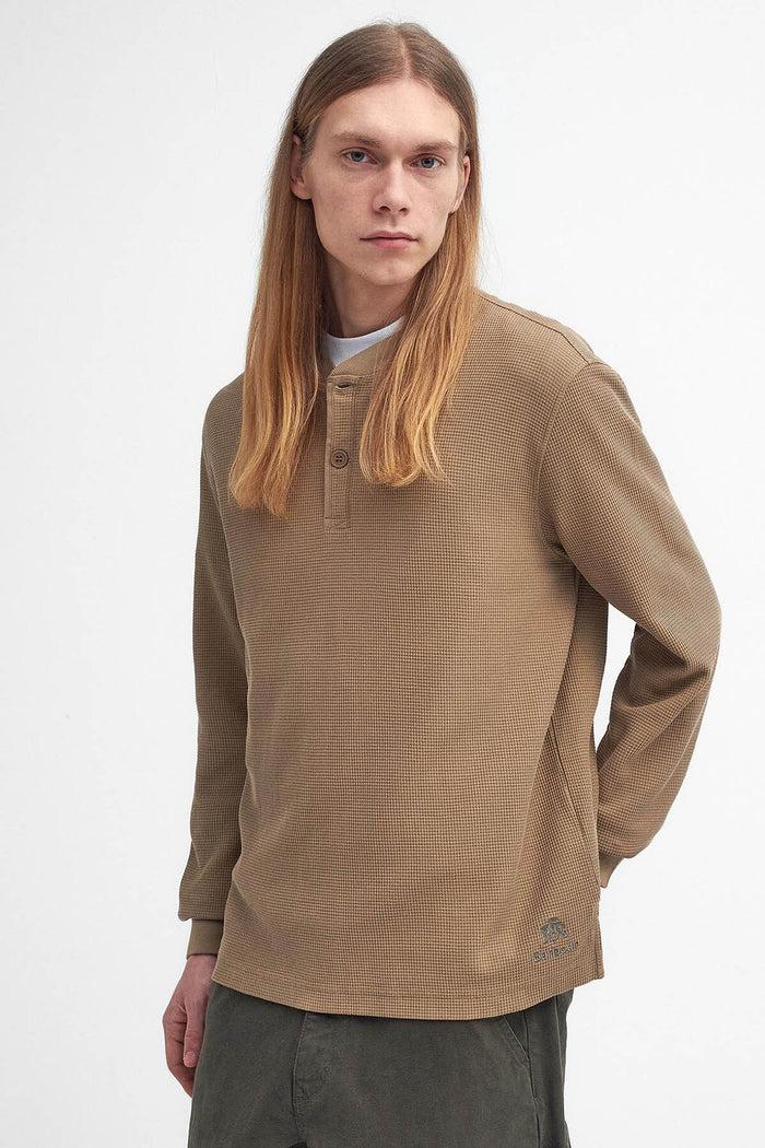 Baracuta Barbour X Baracuta Henley T-Shirt Tan