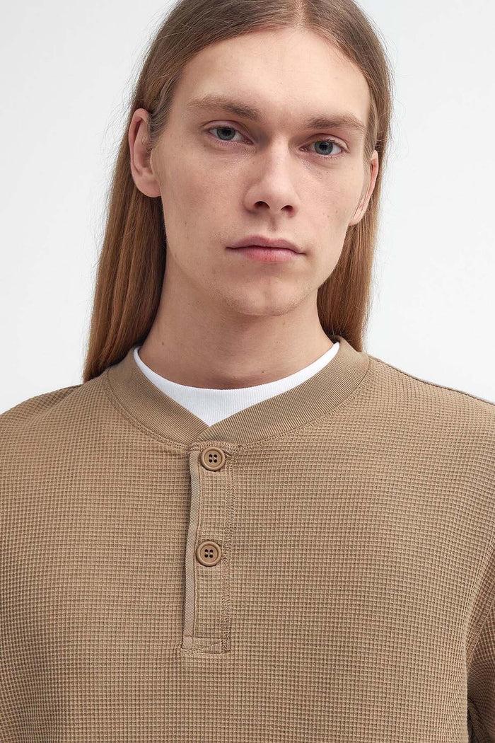 Baracuta Barbour X Baracuta Henley T-Shirt Tan