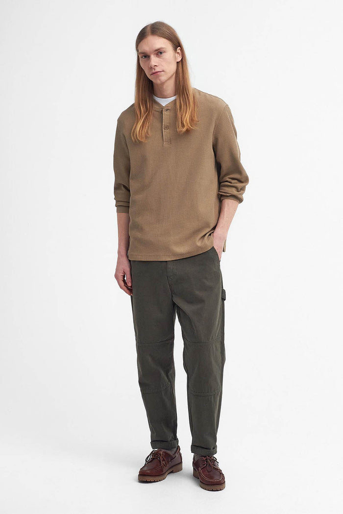 baracuta Barbour x Baracuta Henley T-Shirt Tan