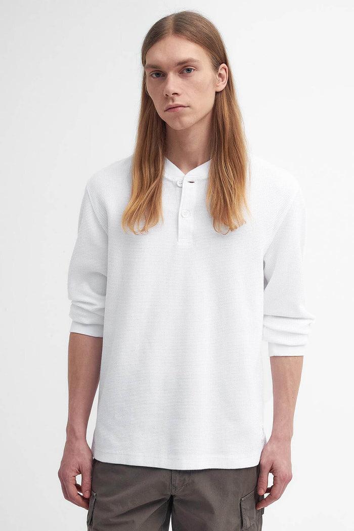 Baracuta Barbour X Baracuta Henley T-Shirt White