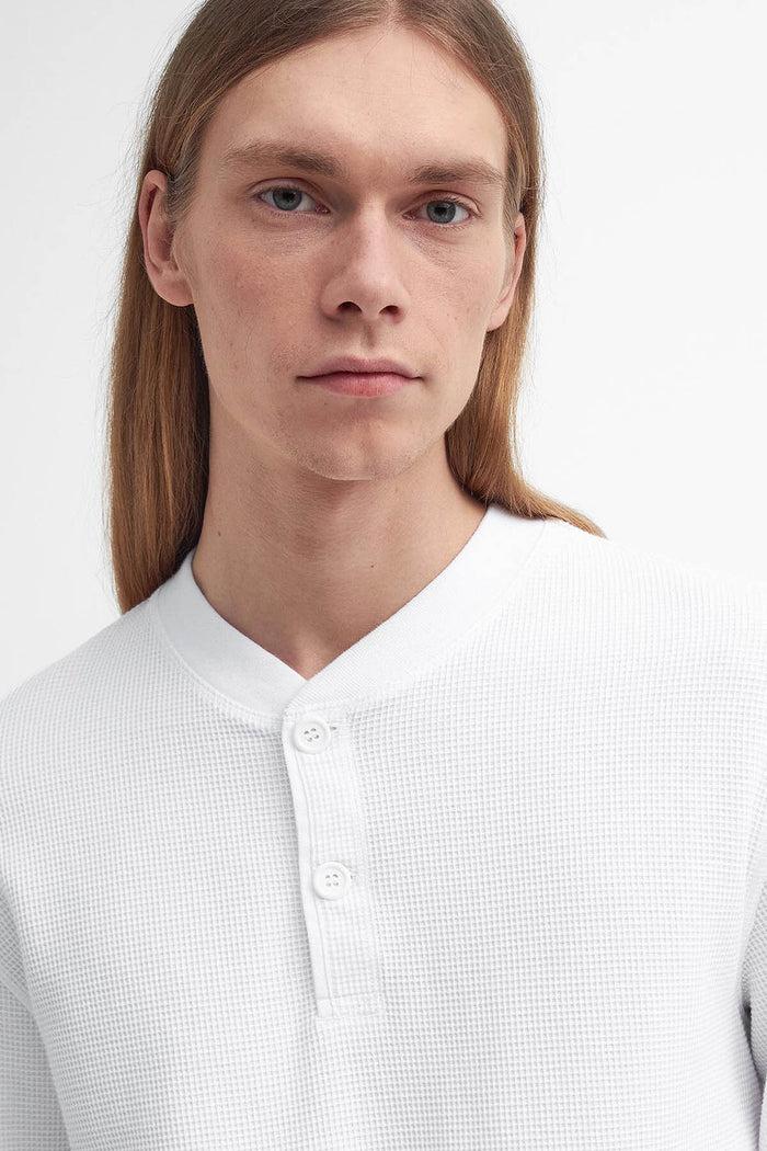 Baracuta Barbour X Baracuta Henley T-Shirt White