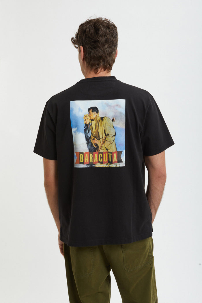 baracuta Britain Rainwear T-Shirt Black