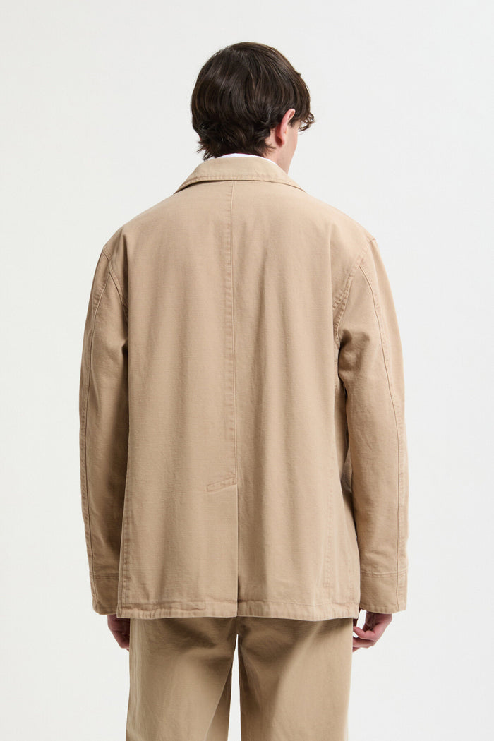 Baracuta Canvas Garment Dyed Peacoat British Khaki