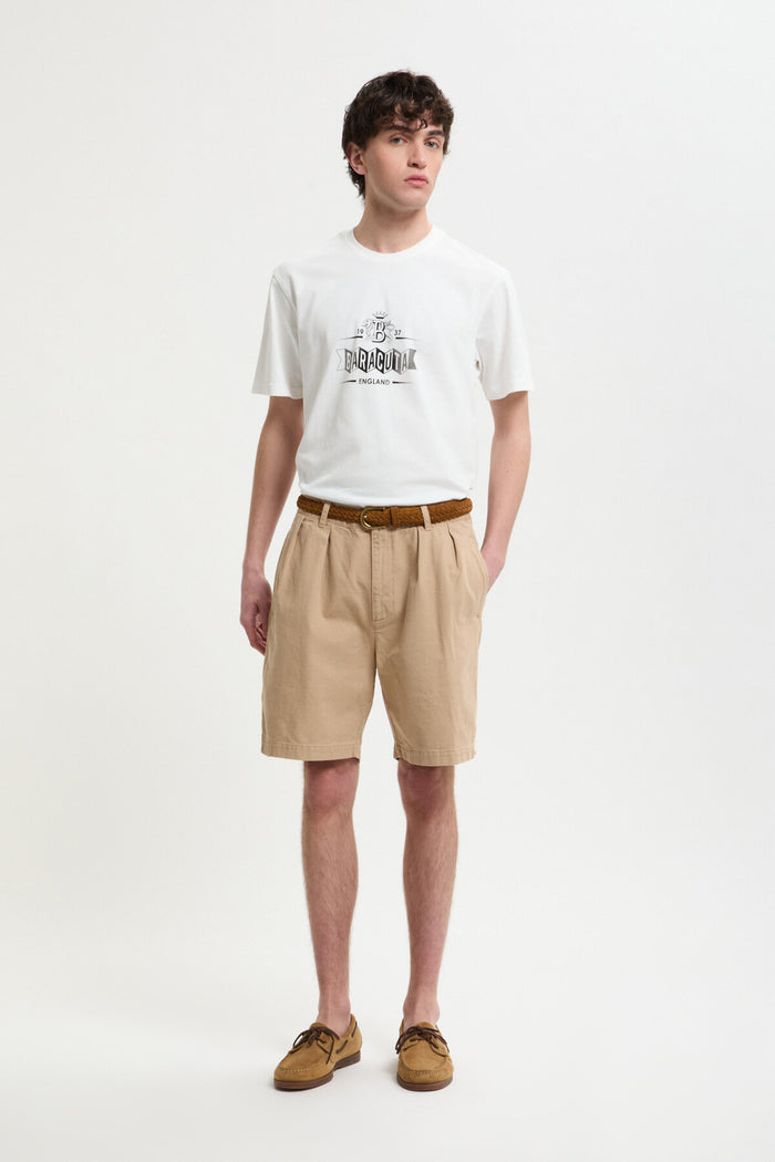 baracuta Canvas Garment Dyed Shorts British khaki