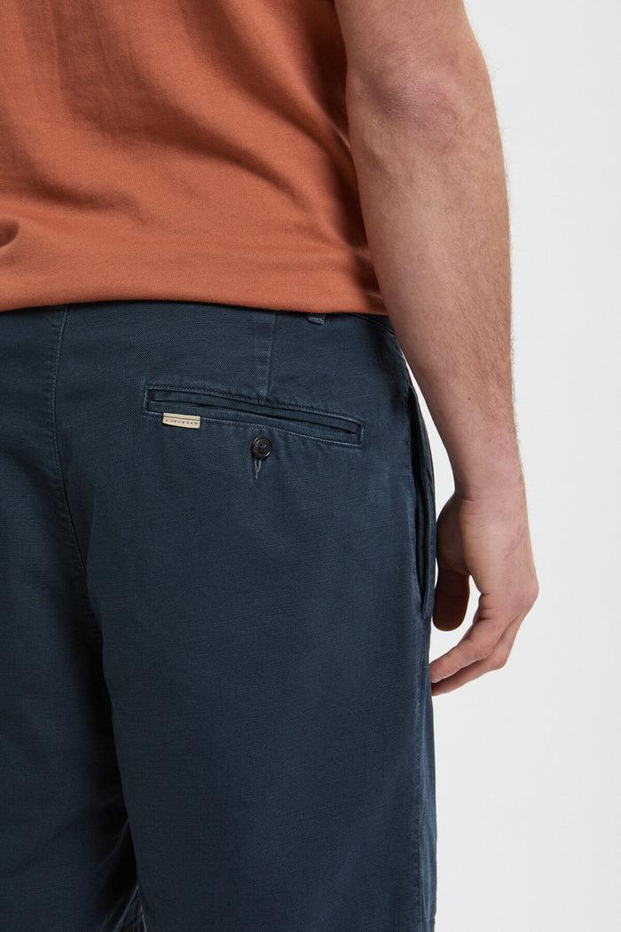 Baracuta Canvas Garment Dyed Shorts Sea Storm