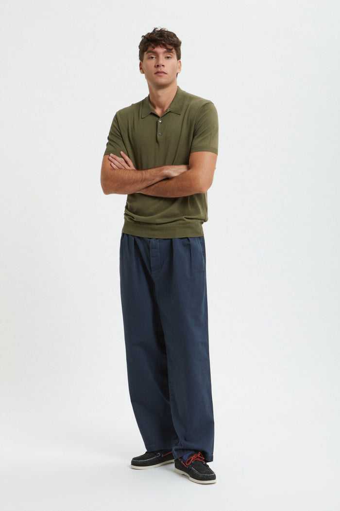 baracuta Canvas Garment Dyed Trousers Sea storm