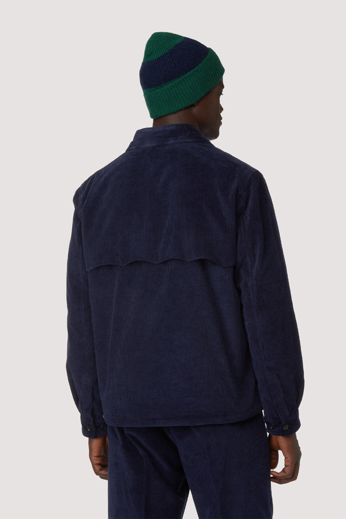 Baracuta Cord Overshirt Navy
