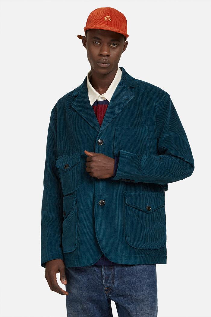 Baracuta Corduroy Blazer Peacock Blue