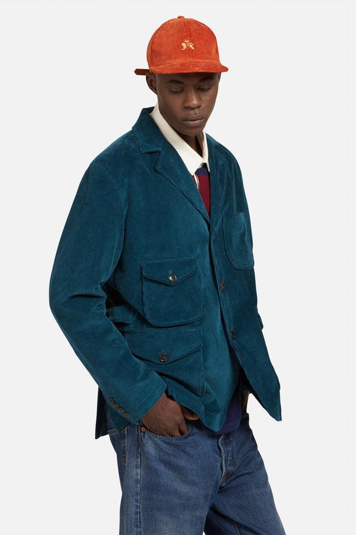 Baracuta Corduroy Blazer Peacock Blue