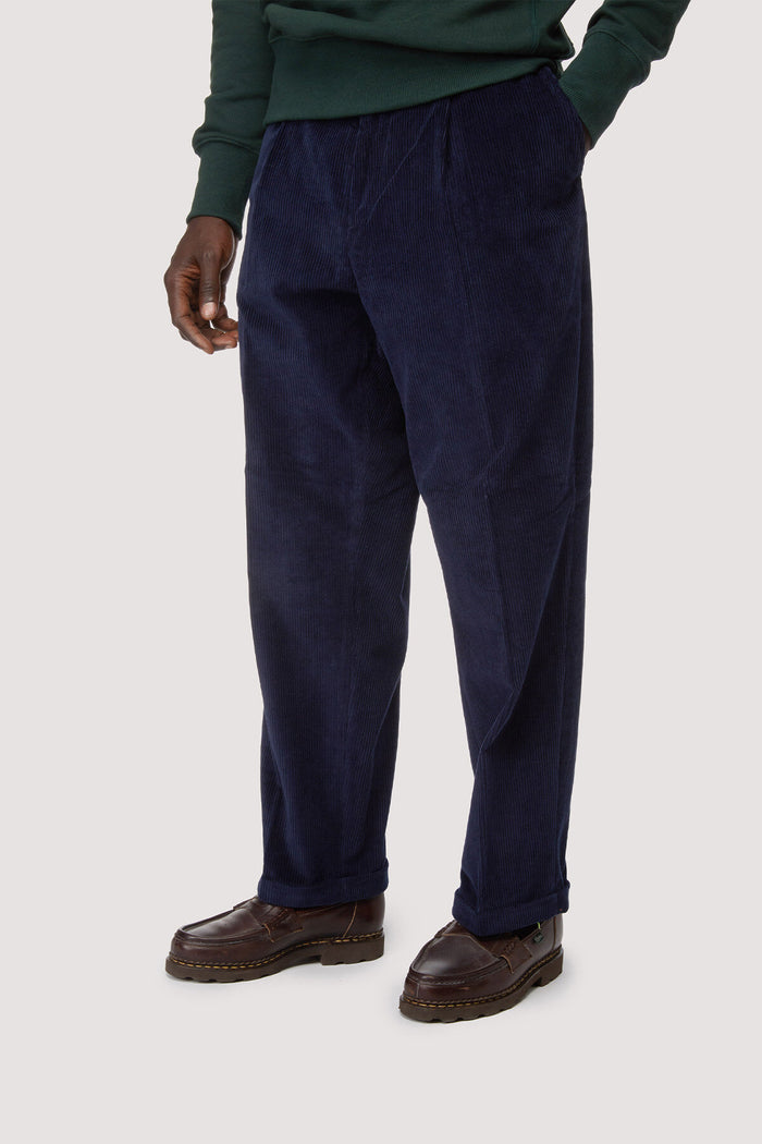 Baracuta Corduroy Trousers Navy