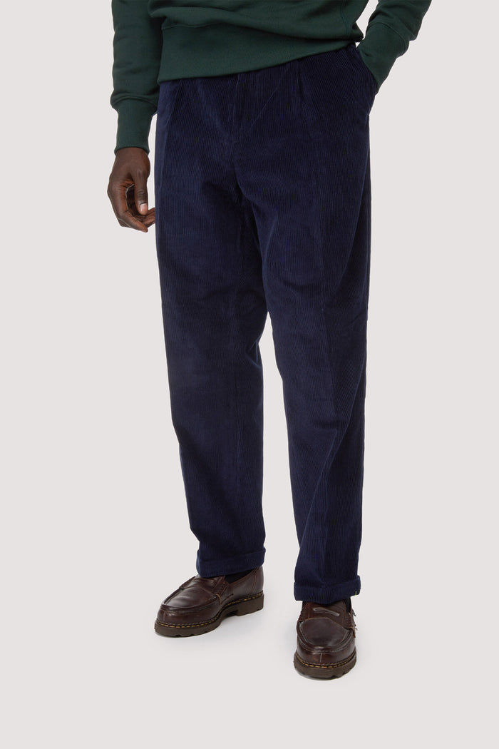 Baracuta Corduroy Trousers Navy