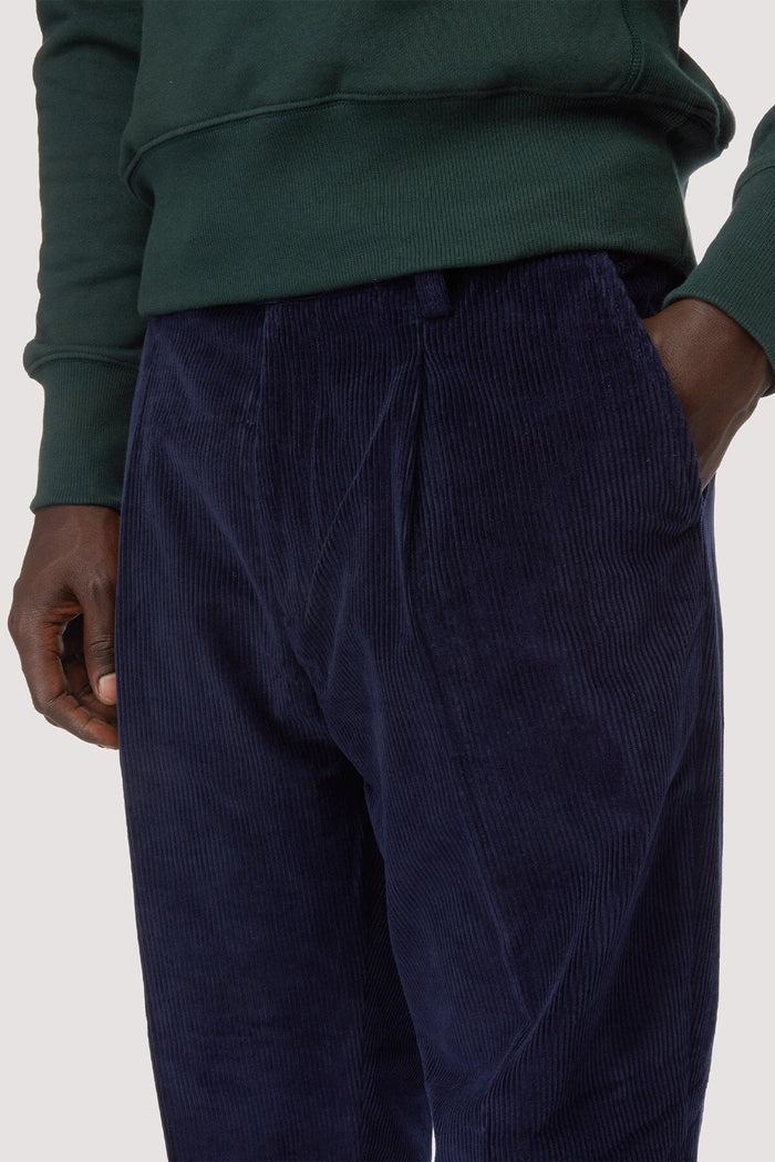 baracuta Corduroy Trousers Navy