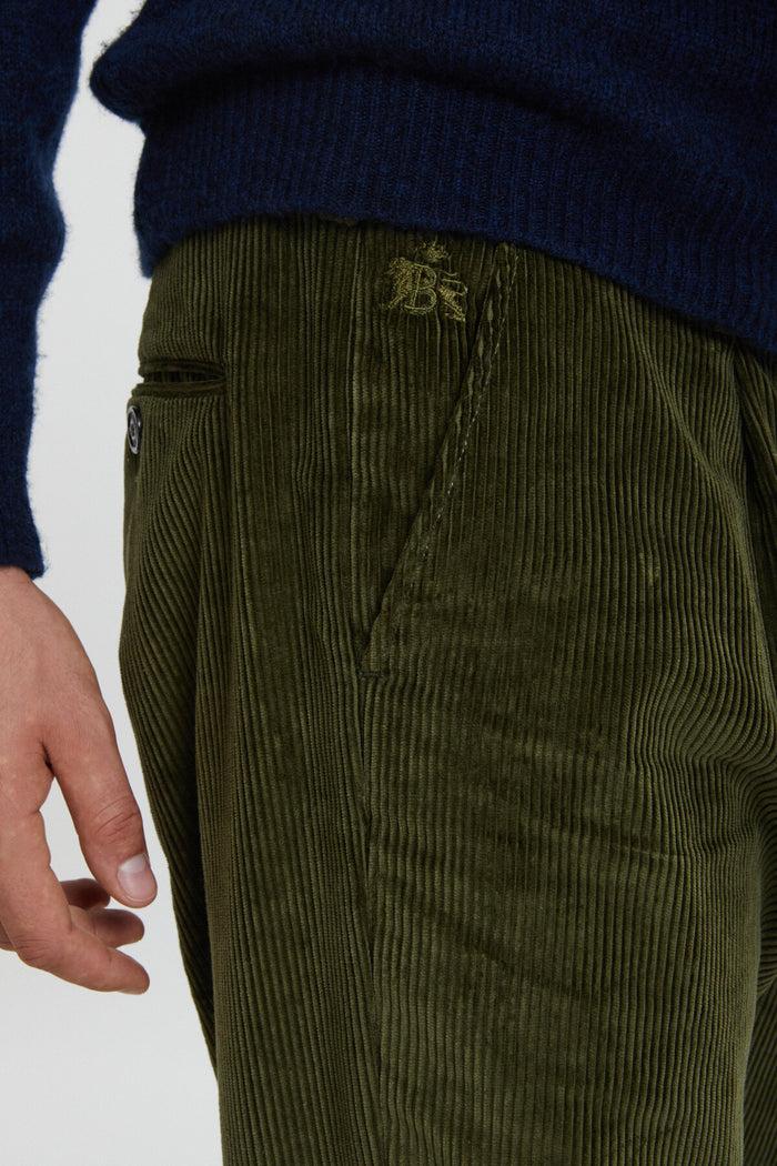 Baracuta Corduroy Trousers Olive