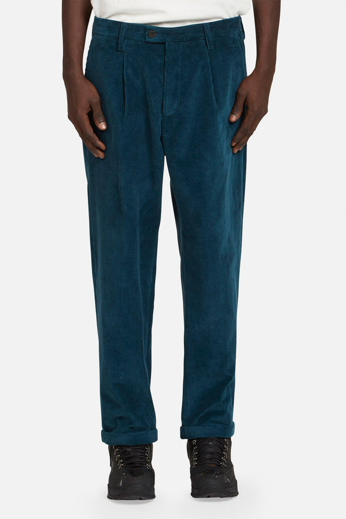 Baracuta Corduroy Trousers Peacock Blue