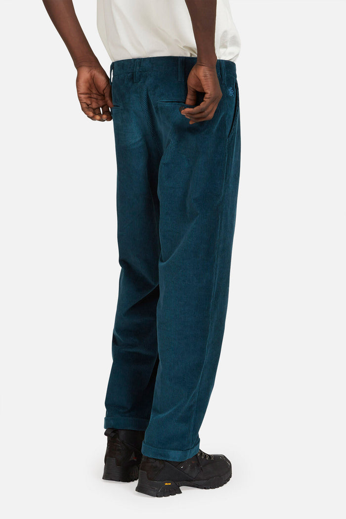 Baracuta Corduroy Trousers Peacock Blue