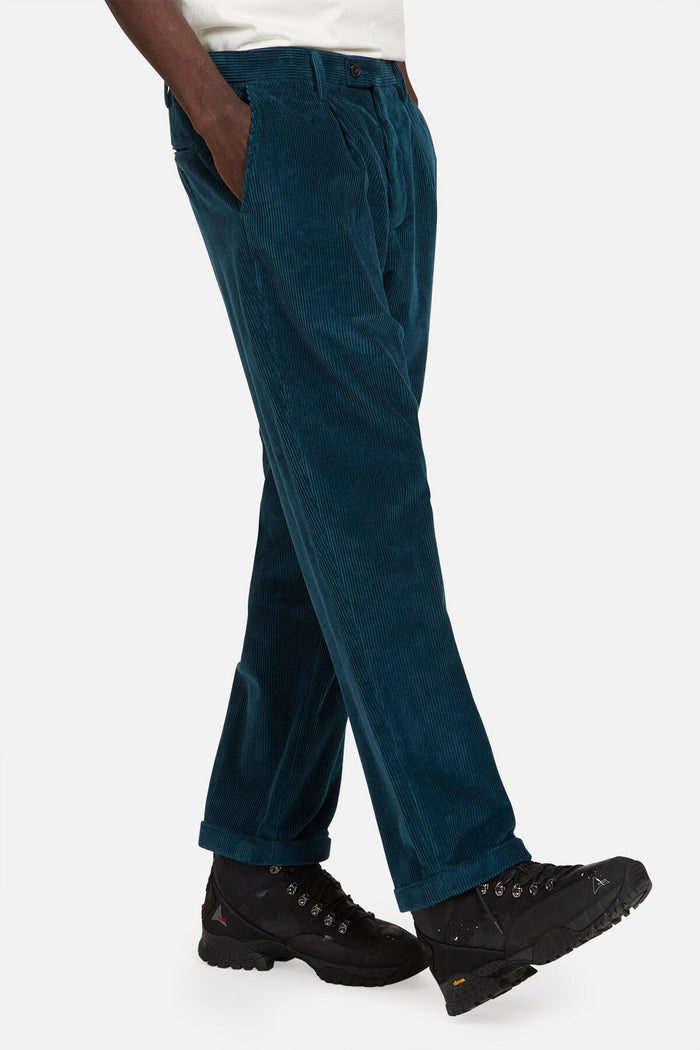 baracuta Corduroy Trousers Peacock blue
