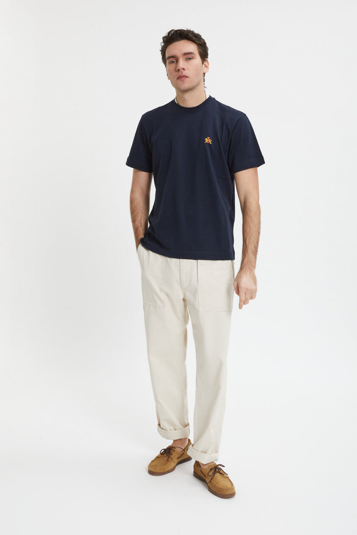 Baracuta Cotton T-Shirt Navy