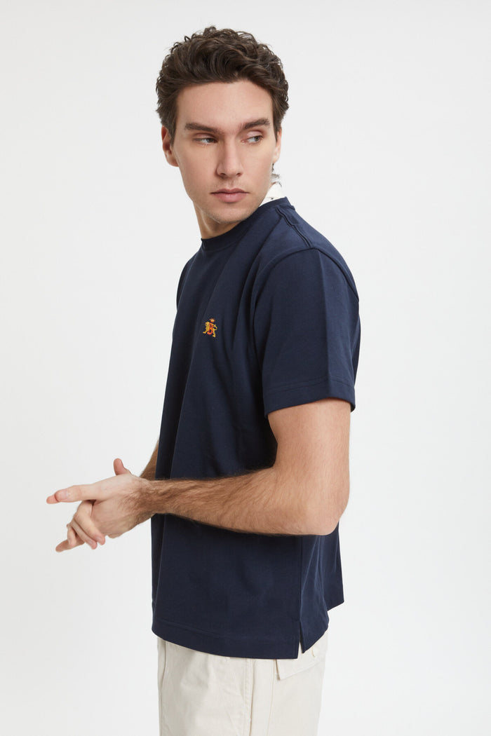 Baracuta Cotton T-Shirt Navy