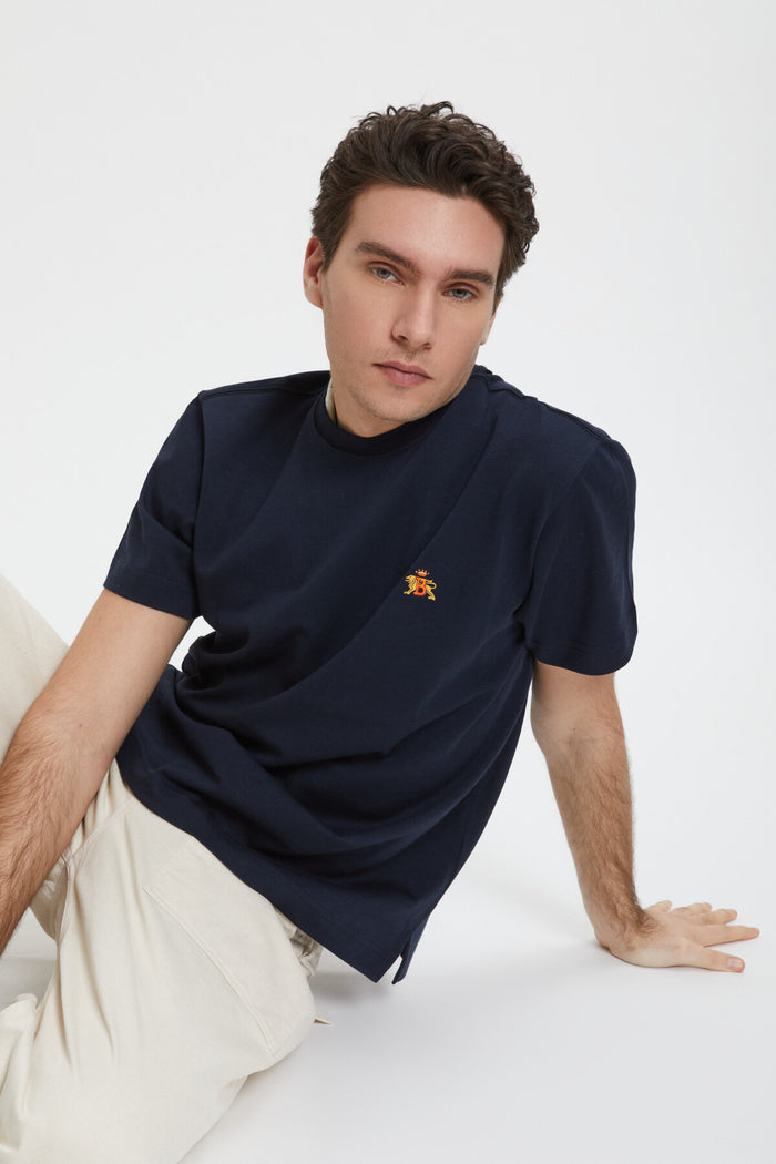 baracuta Cotton T-Shirt Navy