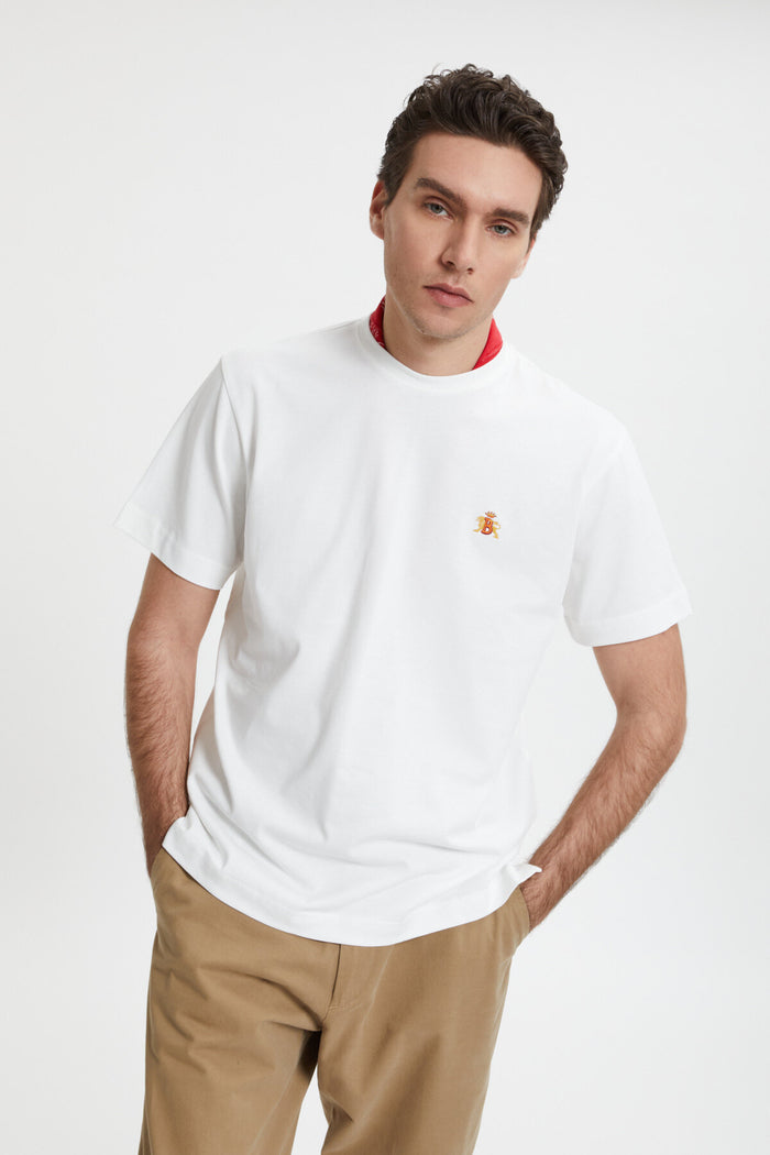 Baracuta Cotton T-Shirt Off White