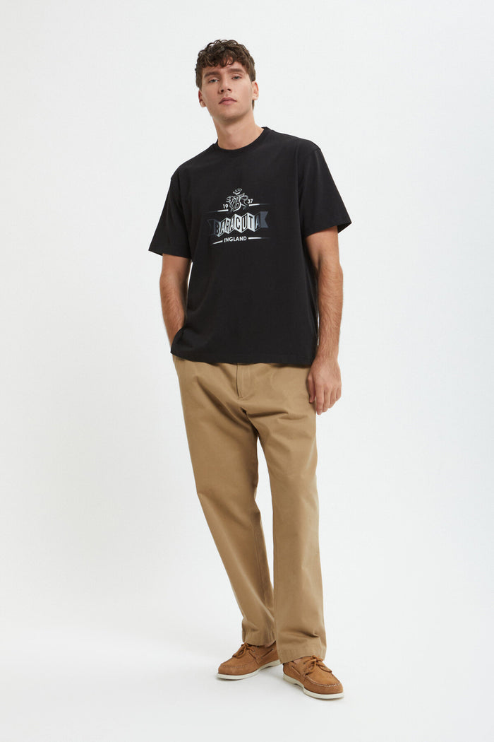 Baracuta Faded Logo T-Shirt Black