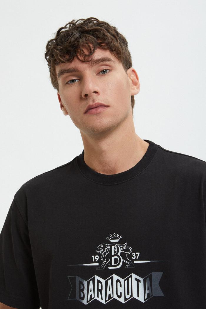 Baracuta Faded Logo T-Shirt Black
