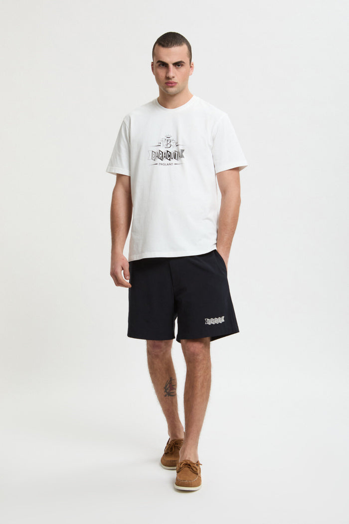 Baracuta Faded Logo T-Shirt Ivory