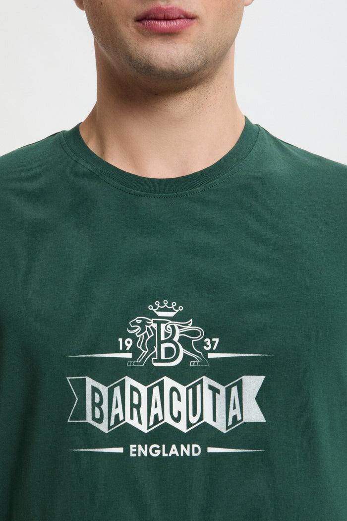 Baracuta Faded Logo T-Shirt Racing Green