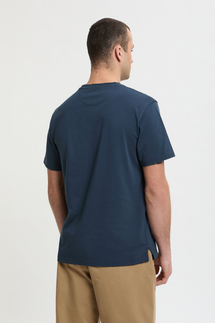 Baracuta Faded Logo T-Shirt Sea Storm