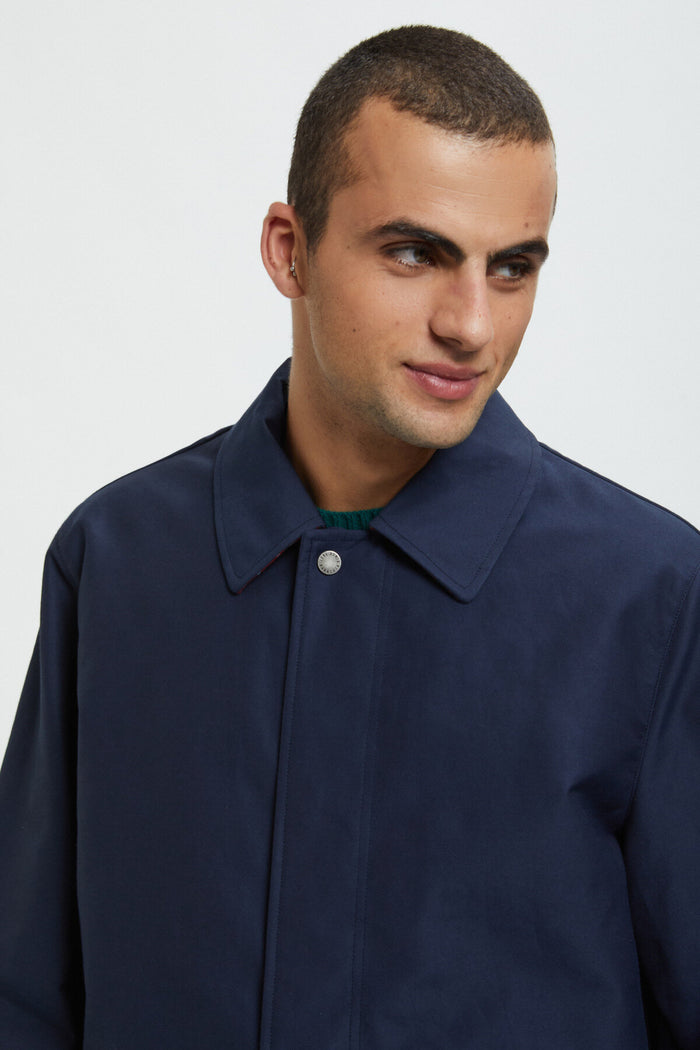 baracuta Fraser 3L Paul Coat Navy