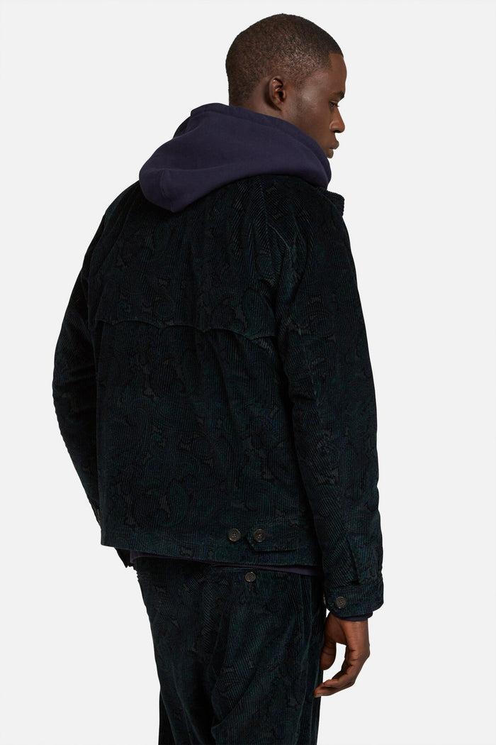 Baracuta G4 Pattern Corduroy Paisley Navy