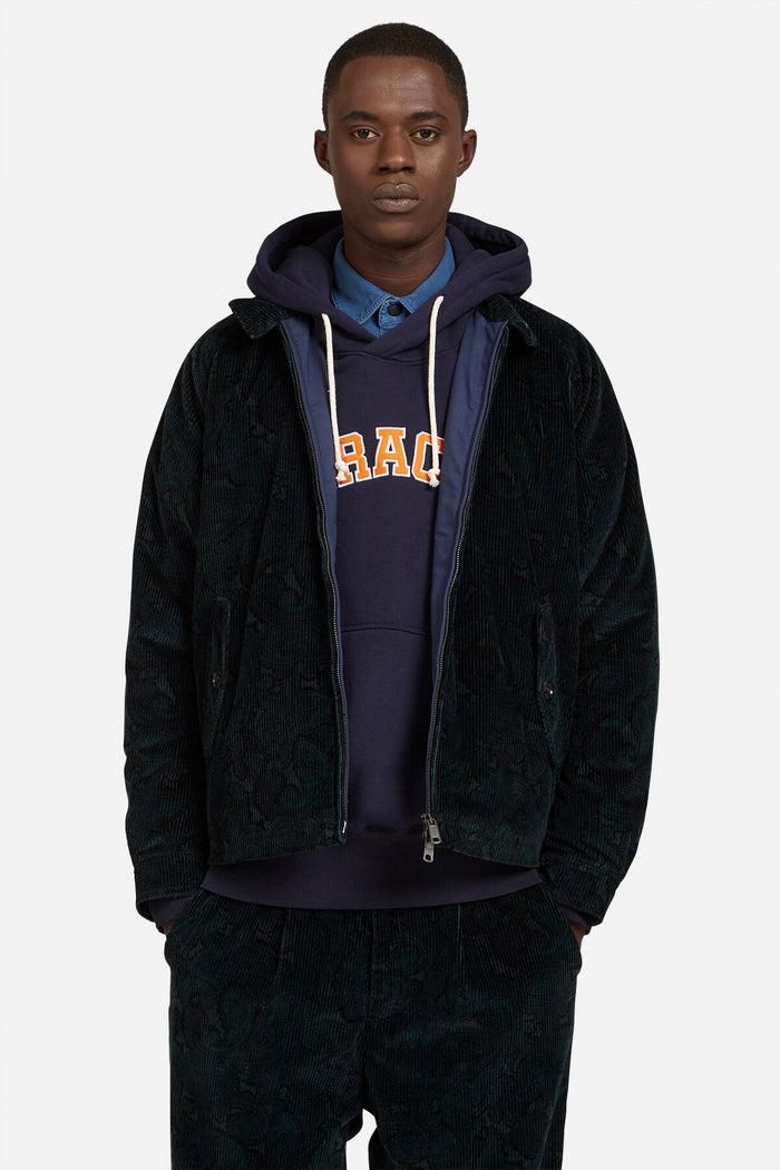 baracuta G4 Pattern Corduroy Paisley navy