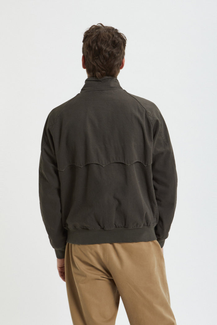 Baracuta G9 Canvas Garment Dyed Faded Black