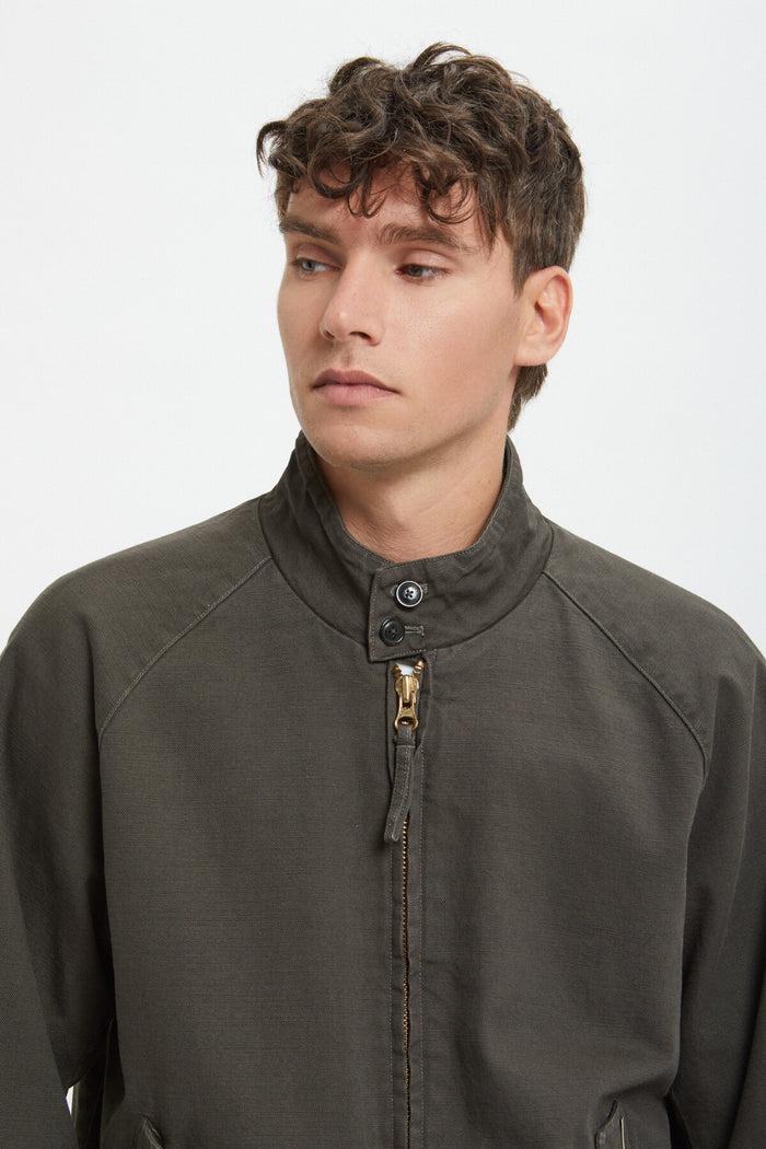 Baracuta G9 Canvas Garment Dyed Faded Black