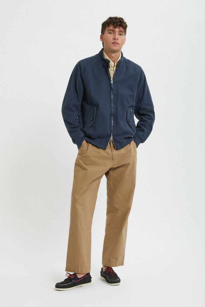 Baracuta G9 Canvas Garment Dyed Sea Storm