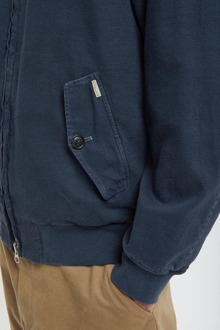 Baracuta G9 Canvas Garment Dyed Sea Storm