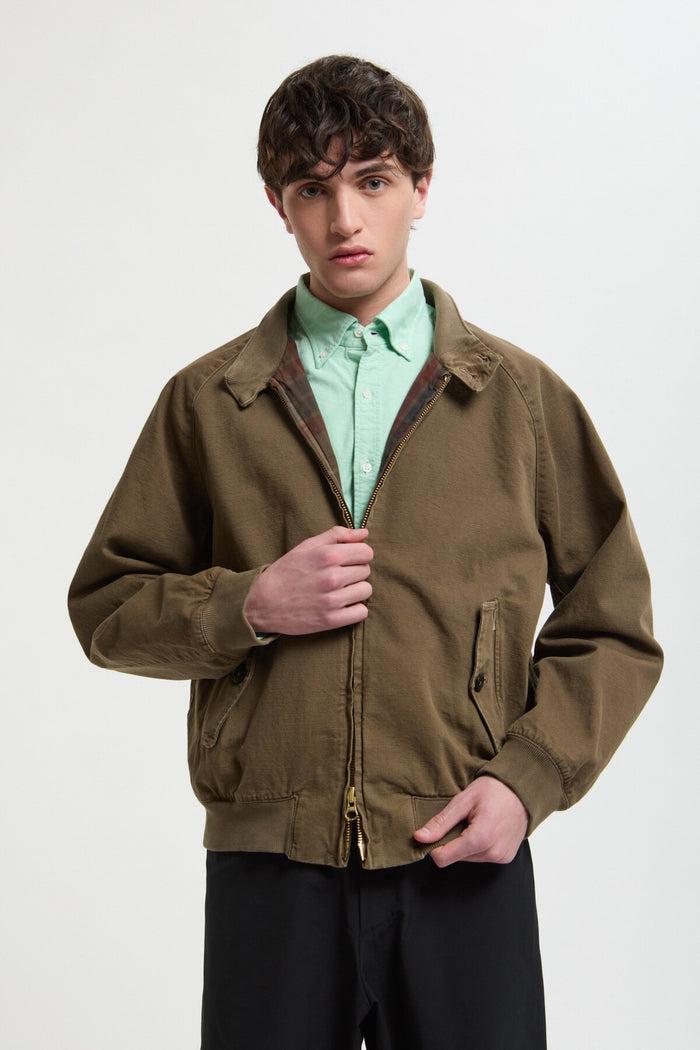 Baracuta G9 Canvas Garment Dyed Tarmac Green