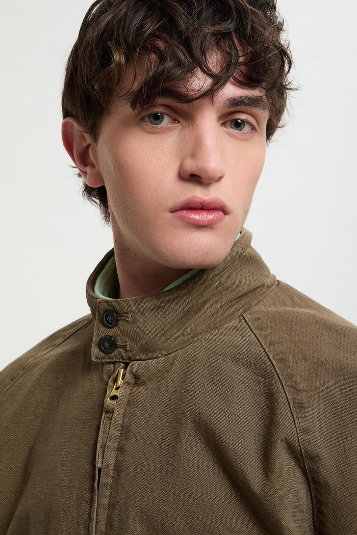 Baracuta G9 Canvas Garment Dyed Tarmac Green