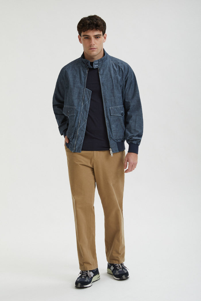 Baracuta G9 Chambray Pocket Blue Chambray