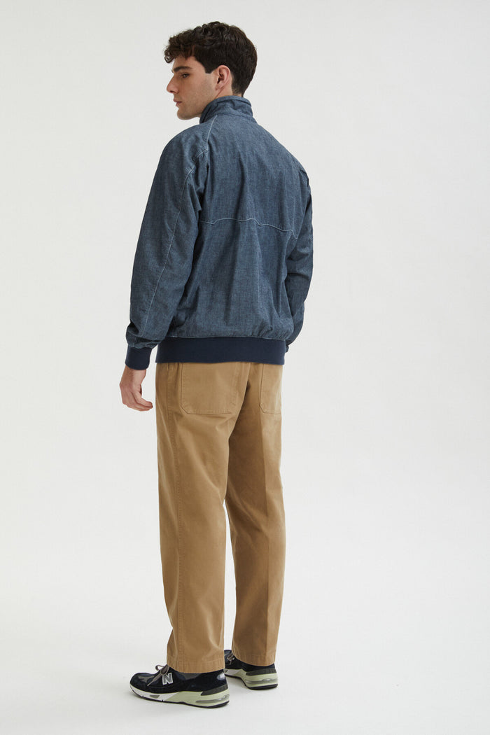 Baracuta G9 Chambray Pocket Blue Chambray
