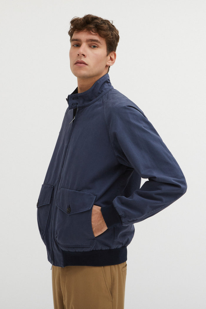 baracuta G9 Gabardine Pocket Navy