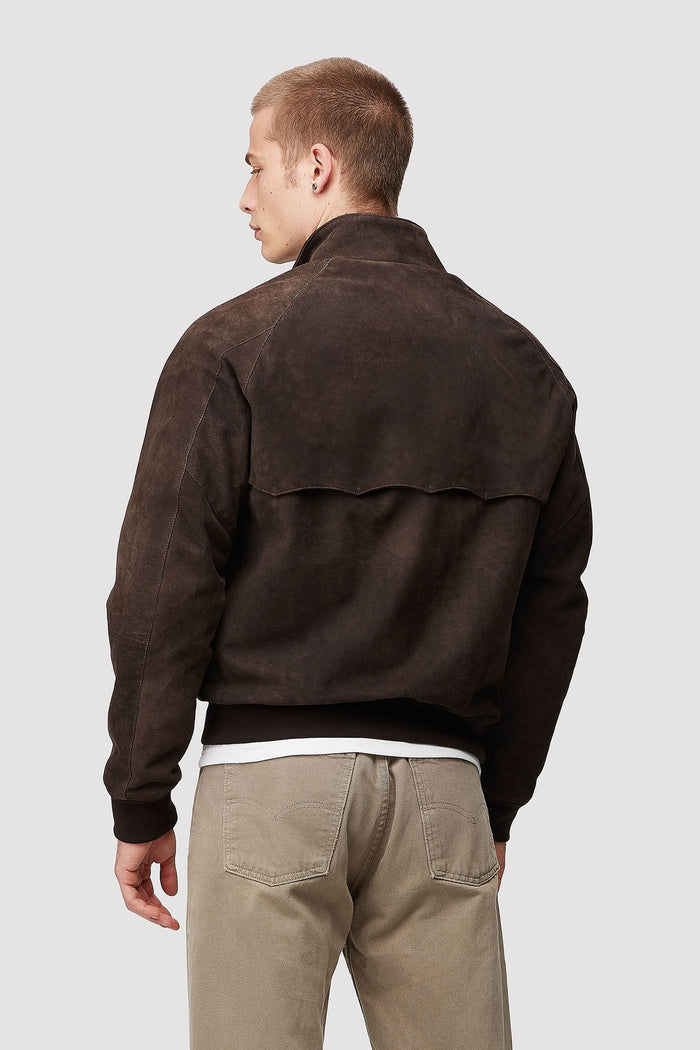 Baracuta G9 Italian Winter Suede Chocolate
