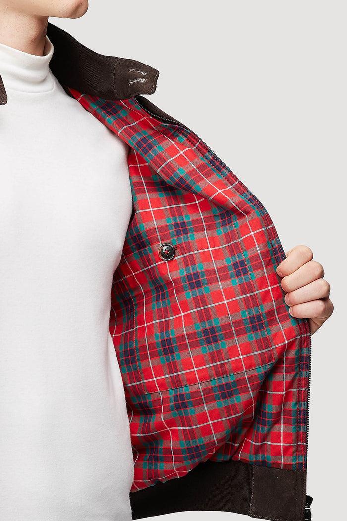 Baracuta G9 Italian Winter Suede Chocolate