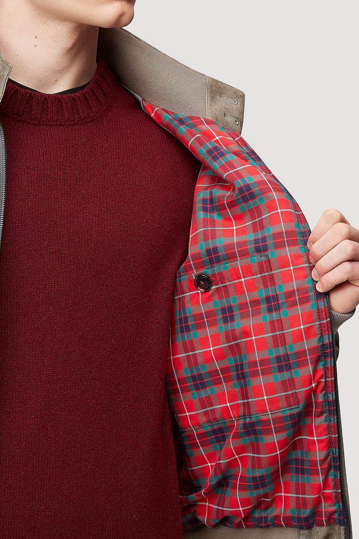 Baracuta G9 Italian Winter Suede Grey