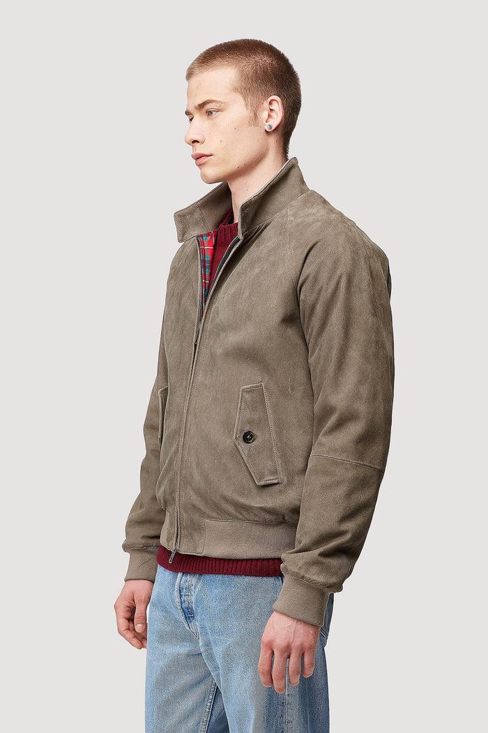 baracuta G9 Italian Winter Suede Grey