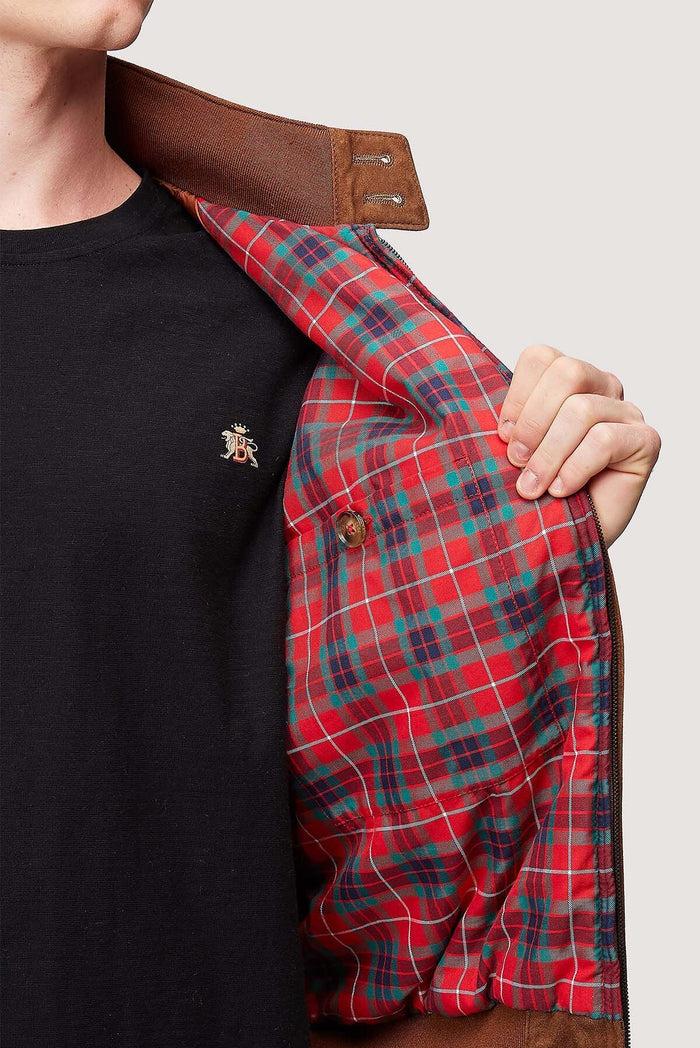 Baracuta G9 Italian Winter Suede Tobacco