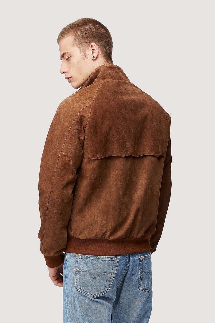 baracuta G9 Italian Winter Suede Tobacco