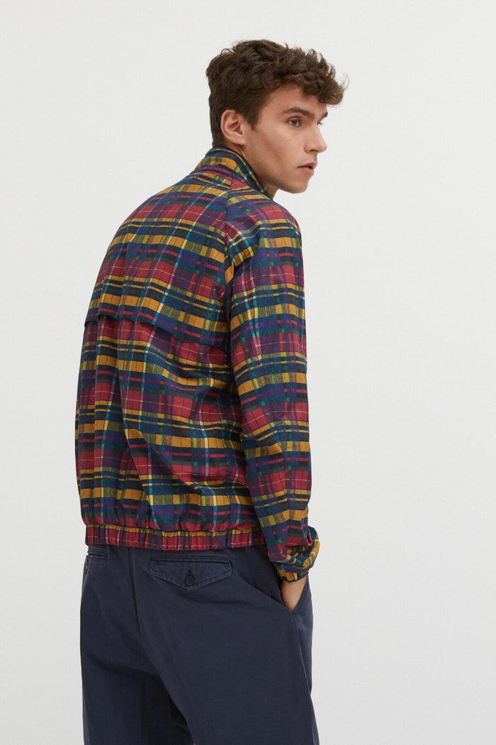 Baracuta G9 Madras Nylon Bordeaux Madras