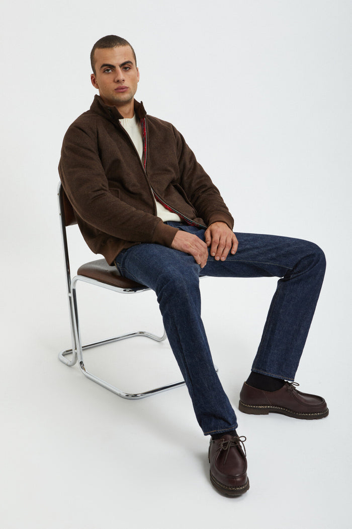 Baracuta G9 Melton Brown Cigar